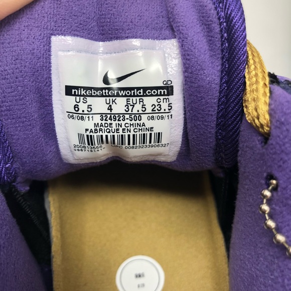 Nike Air troupe low IMPERIAL PURPLE NWT 324923-500 Zumba Dance Cheer - Picture 6 of 7